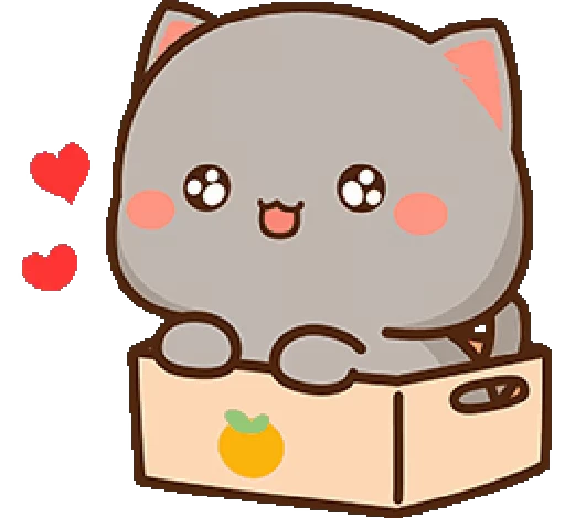 😻 Стикер «mochi peach cats 20» для Telegram