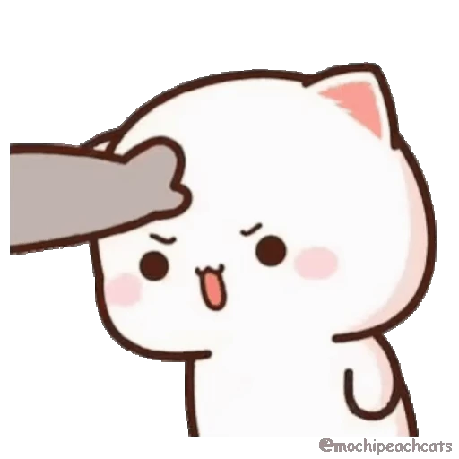 👊 Стикер «mochi peach cats №21» для Telegram