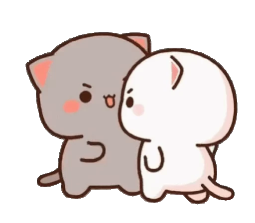 💪 Стикер «mochi peach cats №21» для Telegram