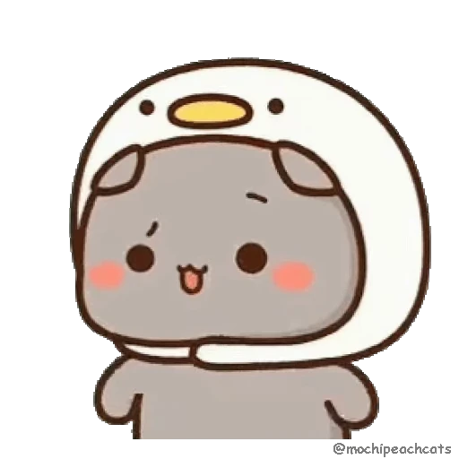 😅 Стикер «mochi peach cats №21» для Telegram