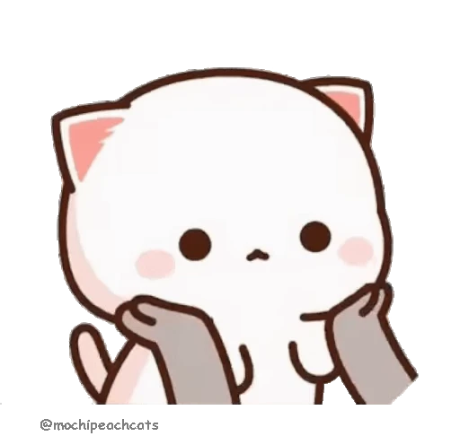 🤗 Стикер «mochi peach cats №21» для Telegram
