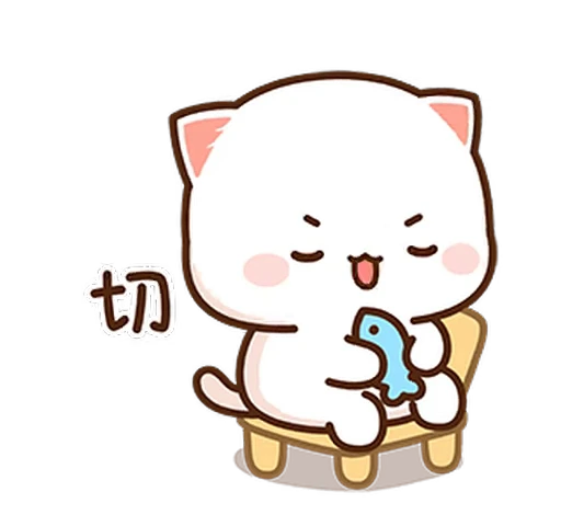 🐾 Стикер «mochi peach cats №21» для Telegram