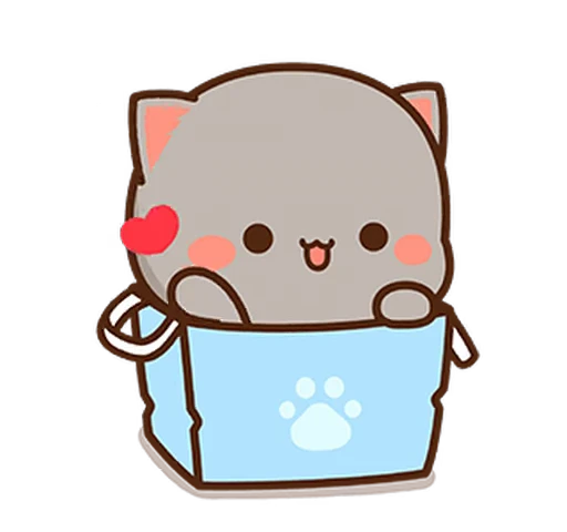 🐾 Стикер «mochi peach cats №21» для Telegram