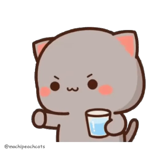 👍 Стикер «mochi peach cats №21» для Telegram