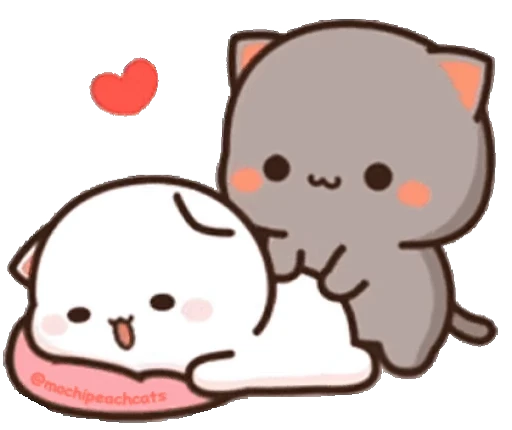 🐾 Стикер «mochi peach cats №21» для Telegram