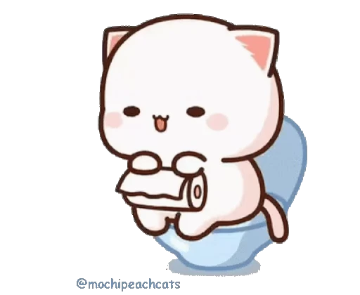 😛 Стикер «mochi peach cats №21» для Telegram