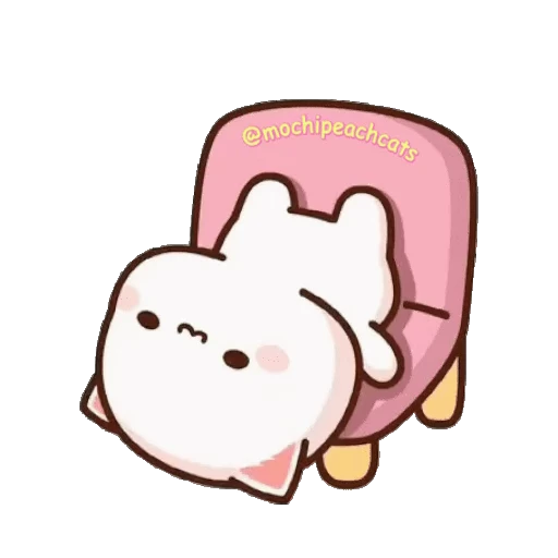🙃 Стикер «mochi peach cats №21» для Telegram