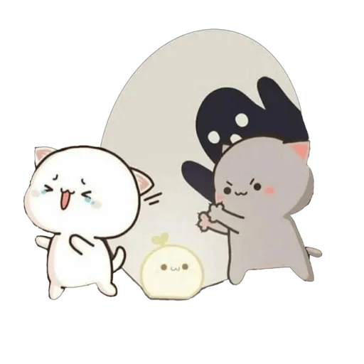🗣 Стикер «mochi peach cats - Halloween» для Telegram