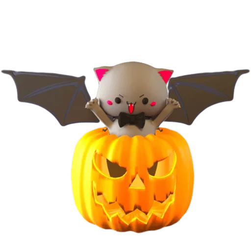 😝 Стикер «mochi peach cats - Halloween» для Telegram