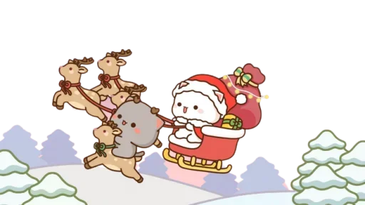 🦌 Стикер «Winter Holidays» для Telegram