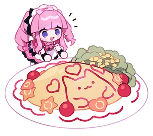 🍓 Стикер «Moeru Chan» для Telegram