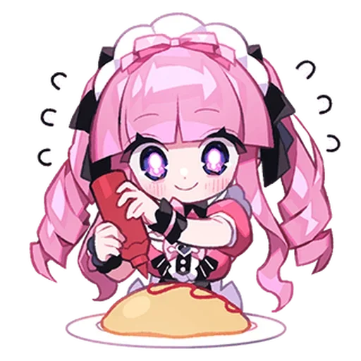 🍓 Стикер «Moeru Chan» для Telegram