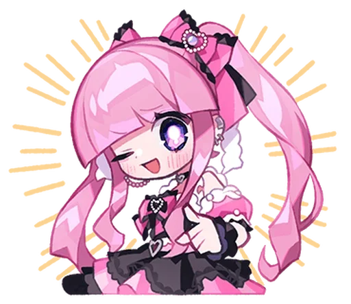 🍓 Стикер «Moeru Chan» для Telegram