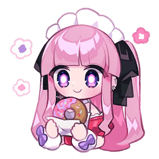 🍩 Стикер «Menhera Moeru Mimin» для Telegram
