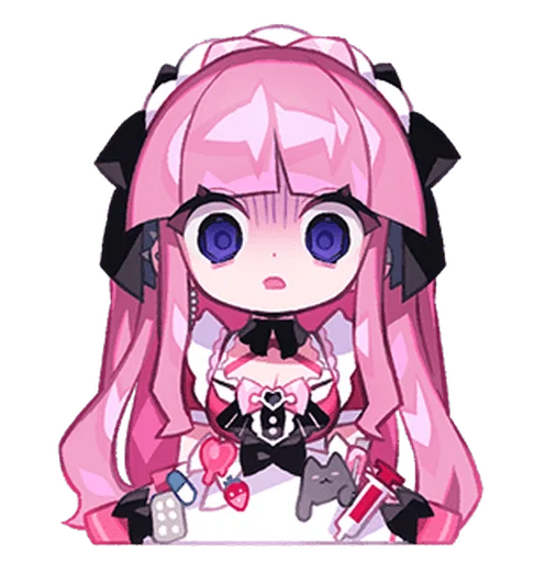 🫥 Стикер «Menhera Moeru Mimin» для Telegram