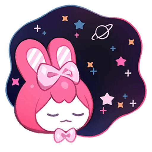 😴 Стикер «Menhera Moeru Mimin» для Telegram