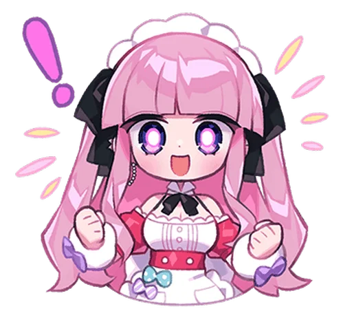 🤩 Стикер «Menhera Moeru Mimin» для Telegram