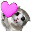 💜 Эмодзи «Mofu Kitten» для Telegram