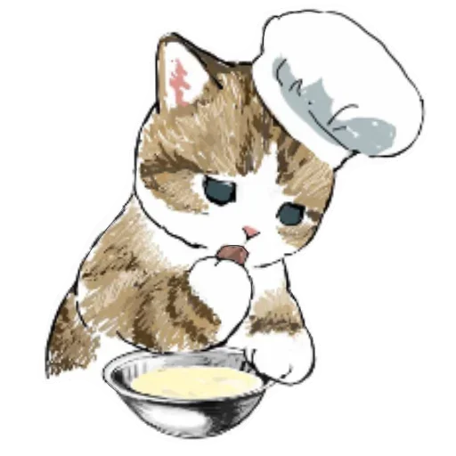 👩‍🍳 Стикер «Коты mofu_sand» для Telegram