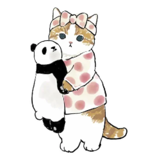 😴 Стикер «Коты mofu_sand» для Telegram