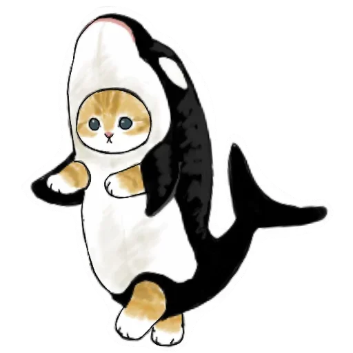 🦈 Стикер «Коты mofu_sand» для Telegram