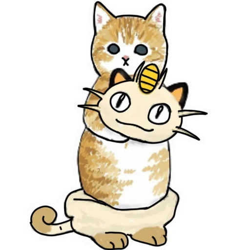 😼 Стикер «Коты mofu_sand» для Telegram