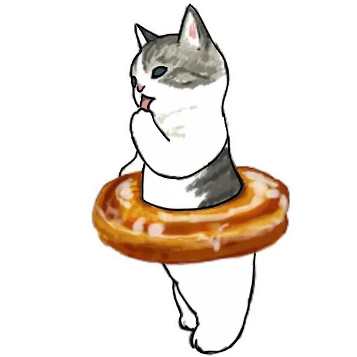 🍩 Стикер «Коты mofu_sand» для Telegram