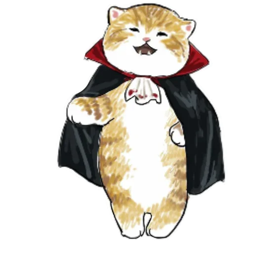 🦇 Стикер «Коты mofu_sand» для Telegram