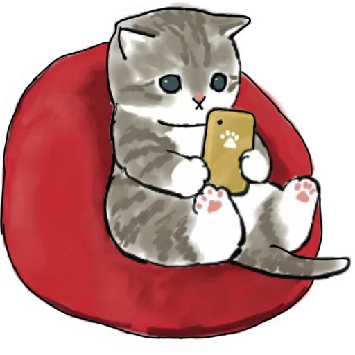 🤳 Стикер «Коты mofu_sand» для Telegram