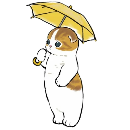 ☂ Стикер «Коты mofu_sand» для Telegram