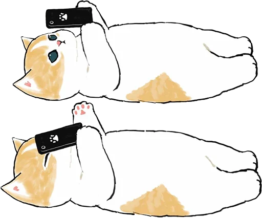 🙃 Стикер «Котики mofu_sand» для Telegram