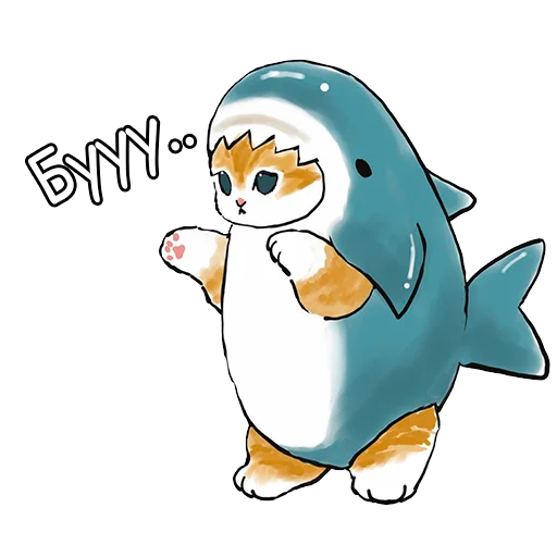 😱 Стикер «Котики mofu_sand» для Telegram