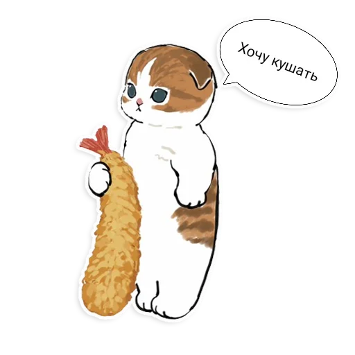 😋 Стикер «Коты Mofu Sand» для Telegram
