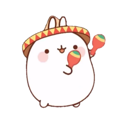 🐰 Стикер «Molang 《WSZB Remix》» для Telegram