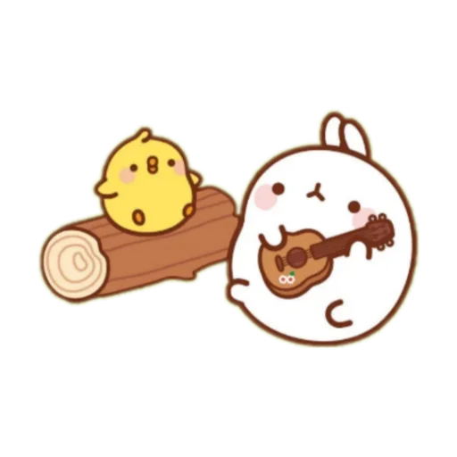 🐰 Стикер «Molang 《WSZB Remix》» для Telegram