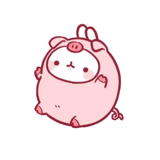 🐰 Стикер «Molang 《WSZB Remix》» для Telegram