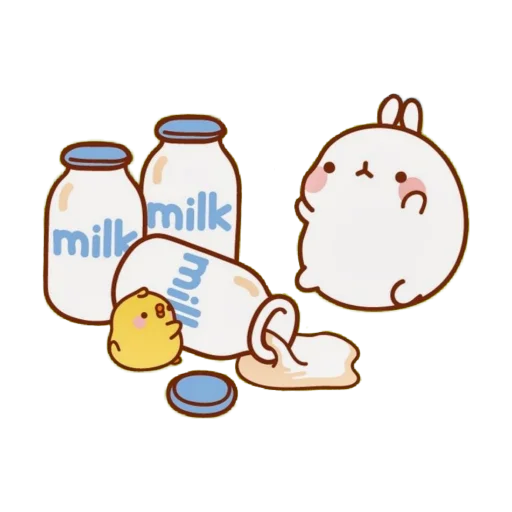 🐰 Стикер «Molang 《WSZB Remix》» для Telegram