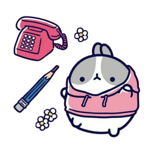 🐰 Стикер «Molang 《WSZB Remix》» для Telegram