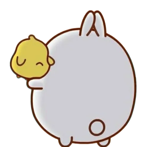 🫂 Стикер «molang» для Telegram