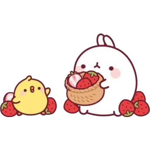 🍓 Стикер «molang» для Telegram