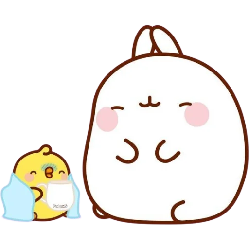 🥶 Стикер «molang» для Telegram