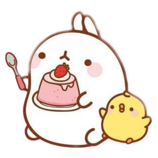 🍰 Стикер «molang» для Telegram