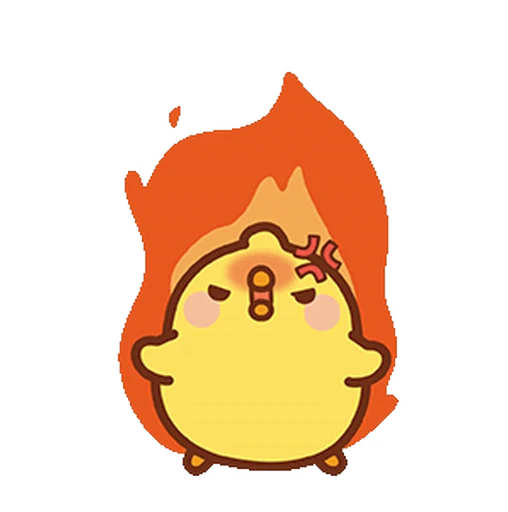 🔥 Стикер «Molang Happiness is here!» для Telegram
