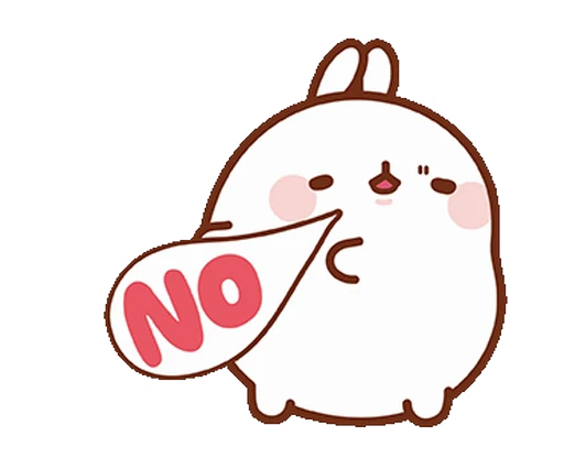 ❌ Стикер «Molang Happiness is here!» для Telegram