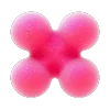 Стикер 50 3D molecule
