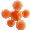 Стикер 55 3D molecule