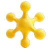 Стикер 61 3D molecule