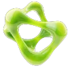 Стикер 19 3D molecule
