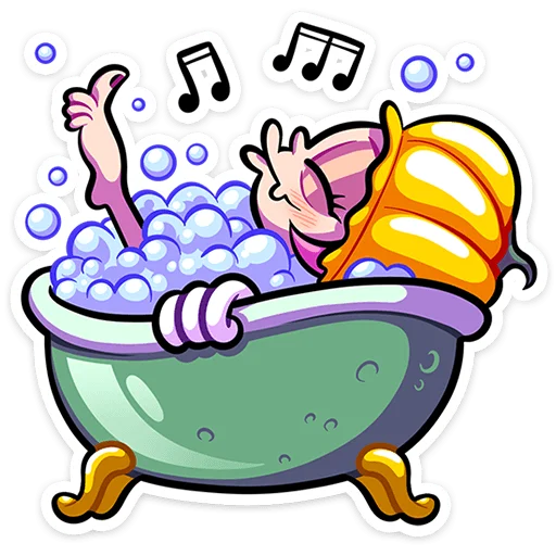 🛀 Стикер «Молли» для Telegram