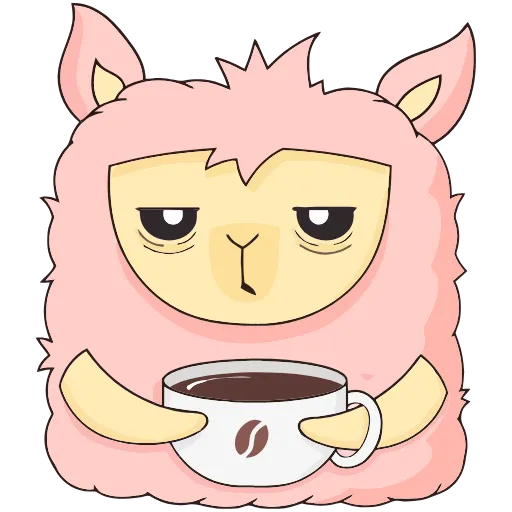 ☕ Эмодзи «Лама Молли» для Telegram
